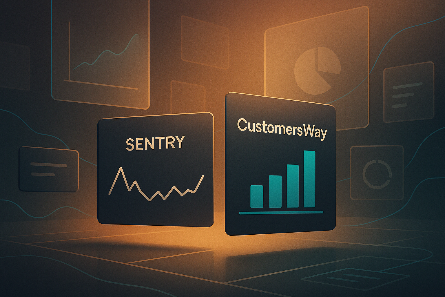 Ilustracion del articulo sobre Diferencias entre Sentry y CustomersWay: qué resuelve cada herramienta